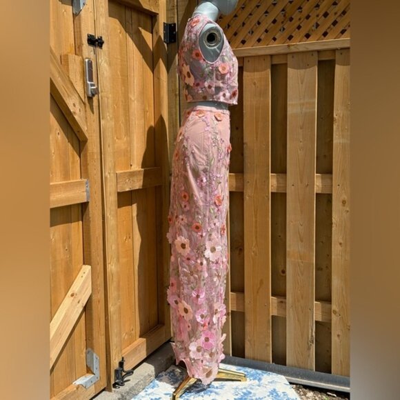 🆕 BRONX & BANCO 🧿 NWOT Jasmine Pastel Pink Multi Two Piece Set, Sz S / US 4 - Picture 9 of 14